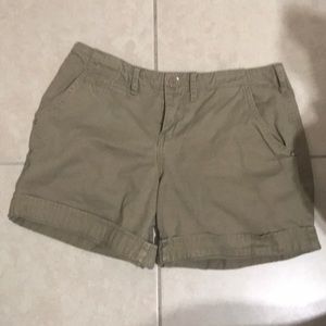 khaki shorts well taken care of